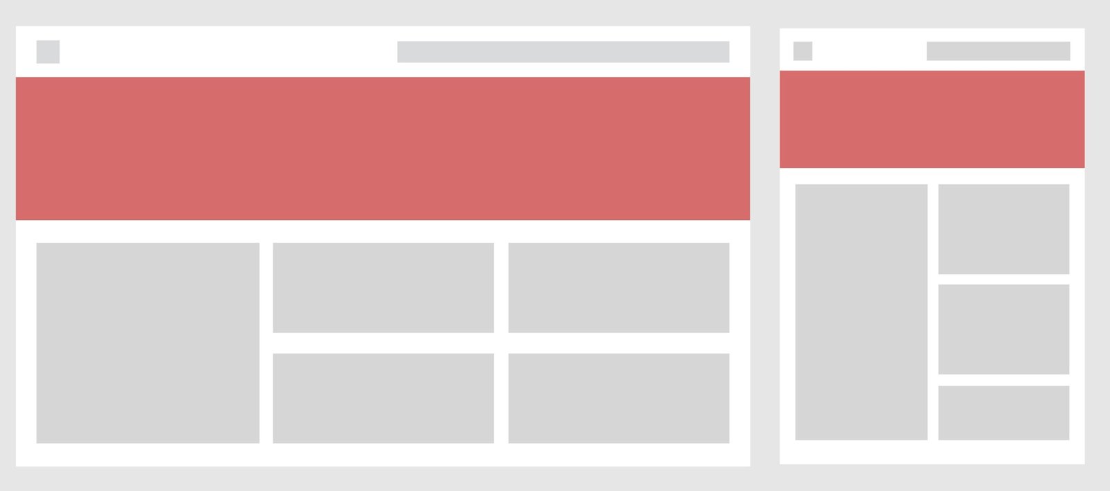 Illustration of web design template